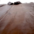 Polo Ralph Lauren 90s Leather Jacket, Swing Top, Size 2XL, Small Pony Embroidery, Zip-Up Harrington