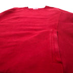 DULUTH TRADING CO. Reverse Weave Sweatshirt L Red Heavyweight Fleece Lining Side Pockets