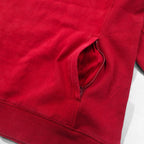 DULUTH TRADING CO. Reverse Weave Sweatshirt L Red Heavyweight Fleece Lining Side Pockets