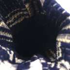 Leh Shoulder Bag DOME TYPE BAG (ANTIQUE INDIGO) Antique Wool Sashiko LONELY PLANET 861