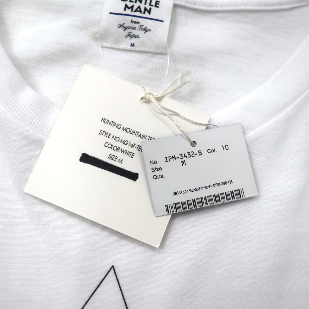 Mr. GENTLEMAN Tシャツ M ホワイト コットン HUNTING MOUNTAIN TEE 未使用品