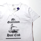 Mr. GENTLEMAN Tシャツ M ホワイト コットン HUNTING MOUNTAIN TEE 未使用品