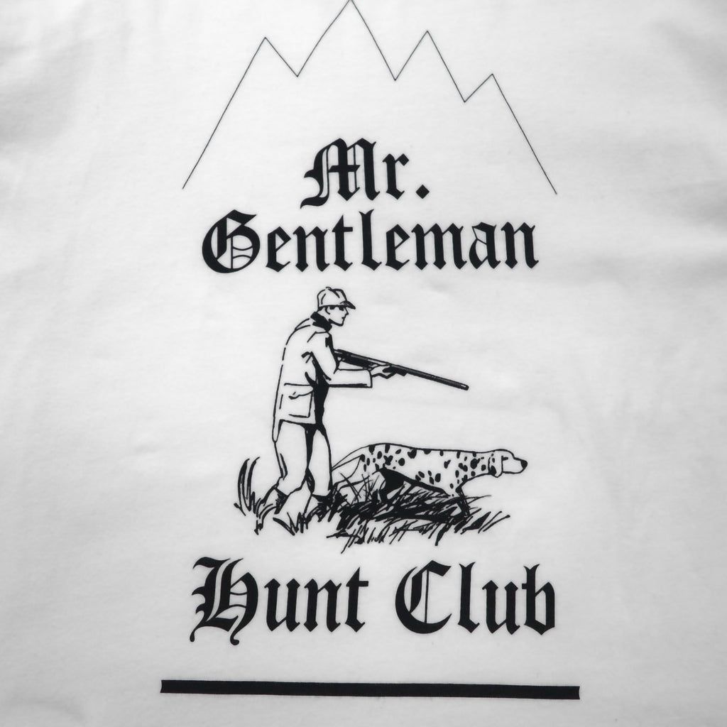 Mr. GENTLEMAN Tシャツ M ホワイト コットン HUNTING MOUNTAIN TEE 未使用品