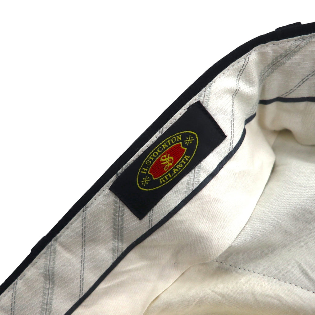 Vintage Pleats Wide Slacks 2タック ワイド スラックス パンツ L チェック カシミヤ混 プリーツ H.STOCKTONATLANTA カナダ製