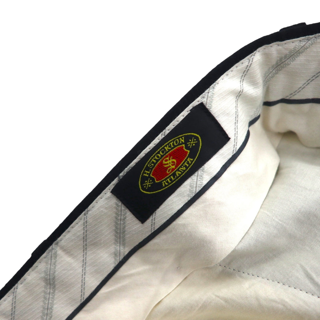 Vintage Pleats Wide Slacks 2タック ワイド スラックス パンツ L チェック カシミヤ混 プリーツ H.STOCKTONATLANTA カナダ製