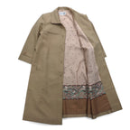 BLUE FLAG (SANYO) Stand collar trench coat L Beige Polyester Belted Made in Japan