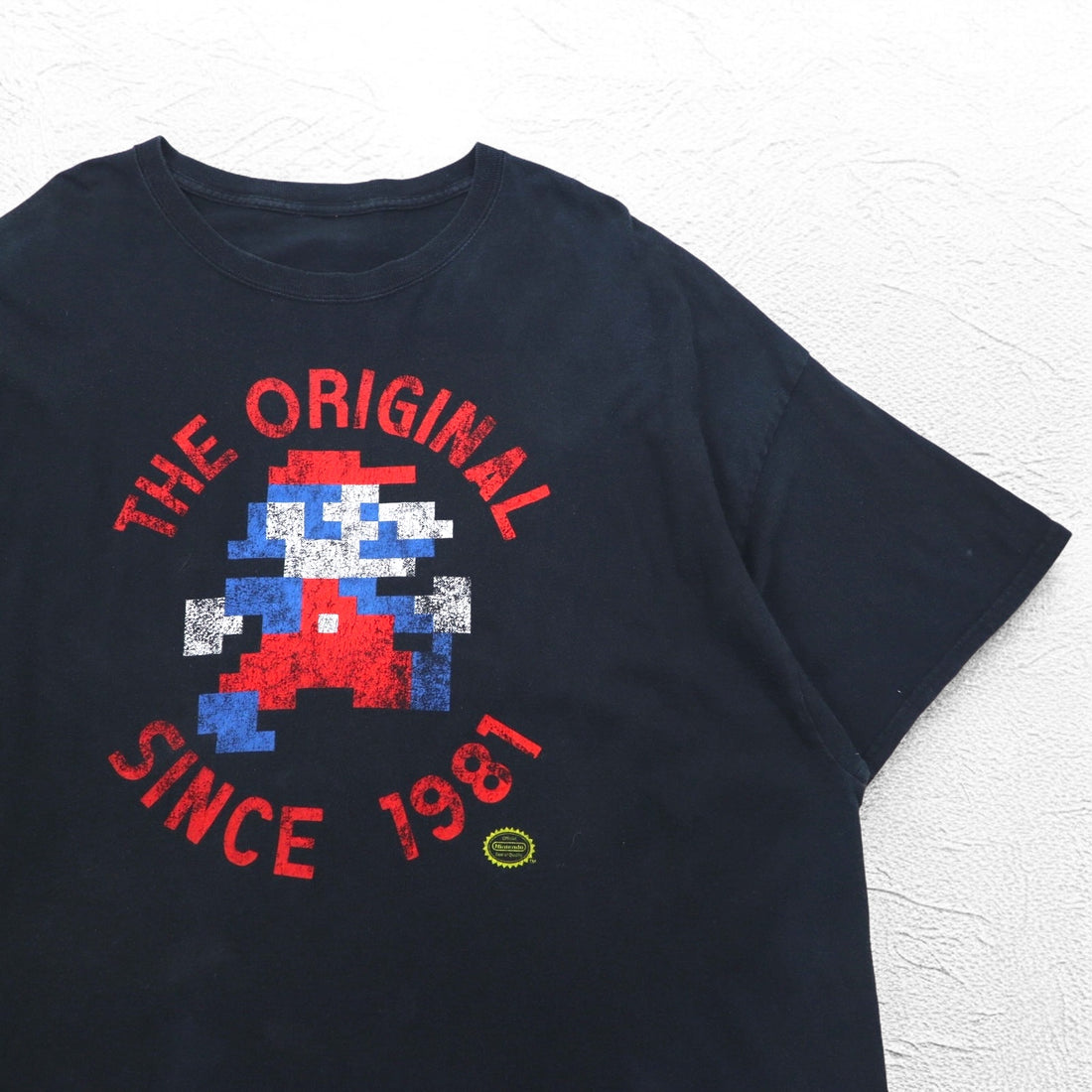 Nintendo Official THE ORIGINAL SINCE 1981 T-shirt 2XL Black Super Mario Character Print
