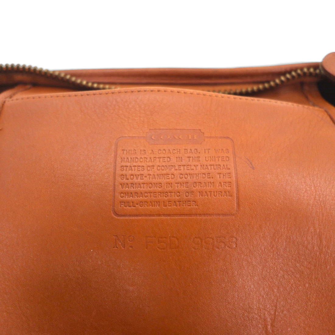 Vintage Coach 9953 Bucket Shoulder Bag, Made in the USA, Leather, Cowhide