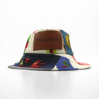 JWANDERSON Asymmetric Bucket Hat, Multicolor, All-Over Print, Logo Tape, Strap, AC0177FA0153019