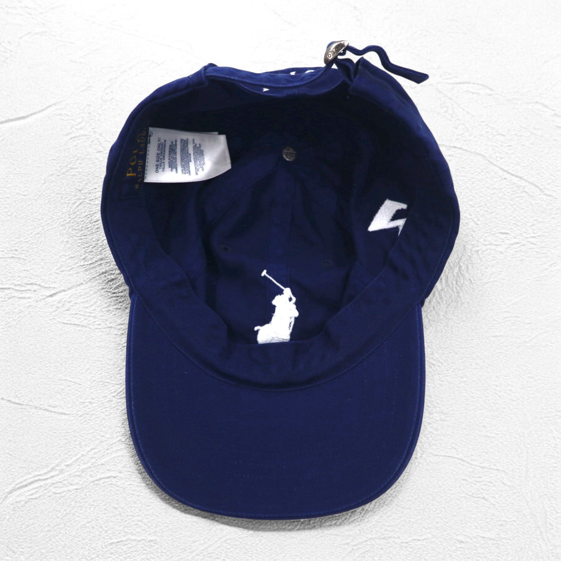 POLO RALPH LAUREN Big Pony 6 Panel Cap FREE Belt Navy Cotton