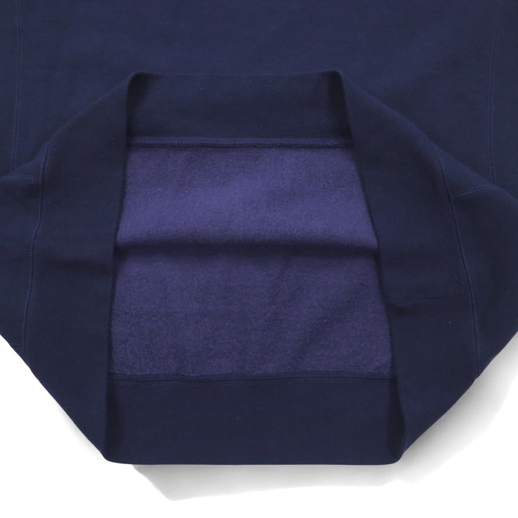 Champion elite V-neck sweatshirt, XL, navy, cotton, brushed lining, script logo