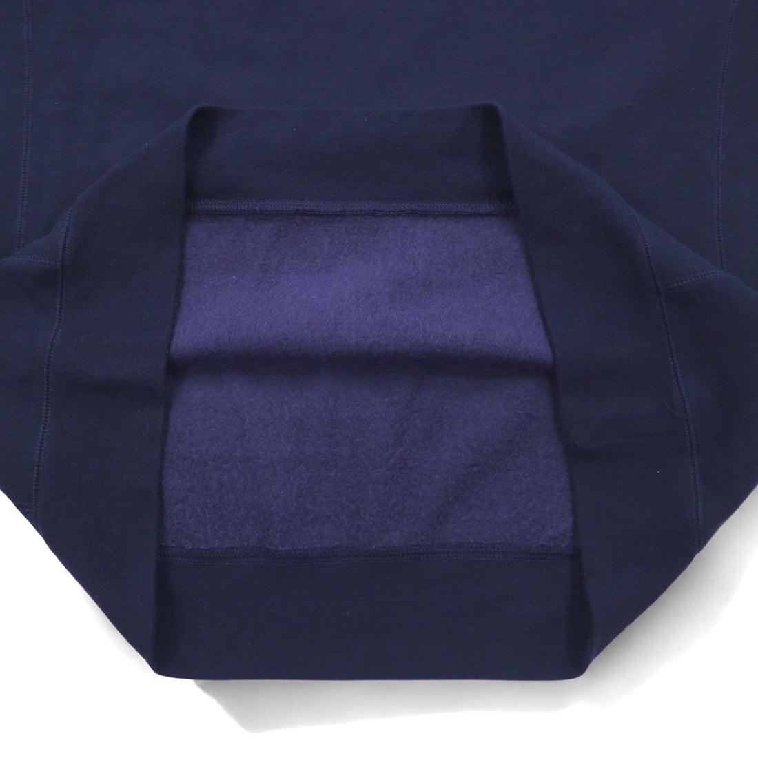 Champion elite V-neck sweatshirt, XL, navy, cotton, brushed lining, script logo