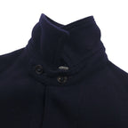 POST OVERALLS (POST O'ALLS) USA-Made Wool Melton Coverall, Size Small, Navy Wool Work Jacket