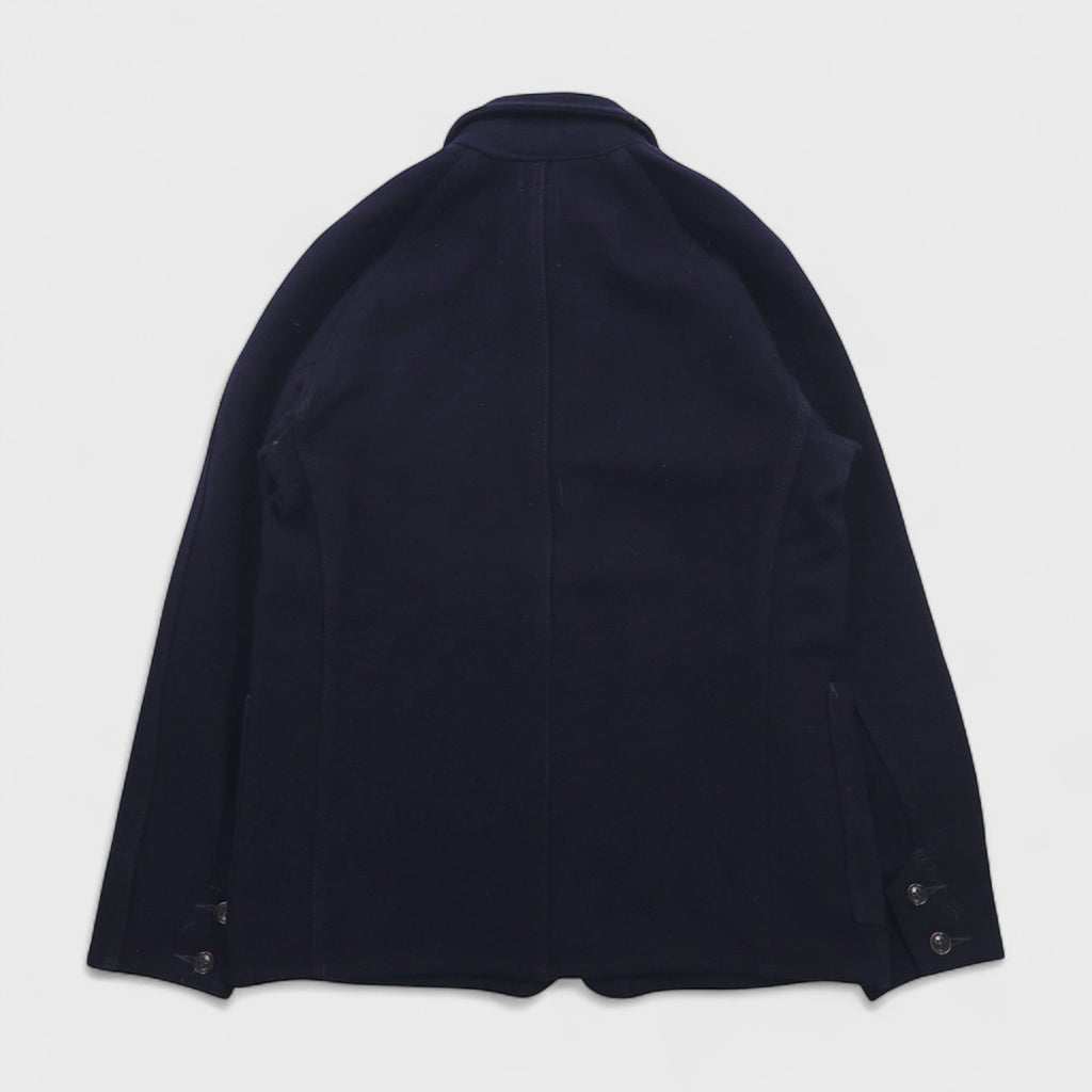 POST OVERALLS (POST O'ALLS) USA-Made Wool Melton Coverall, Size Small, Navy Wool Work Jacket