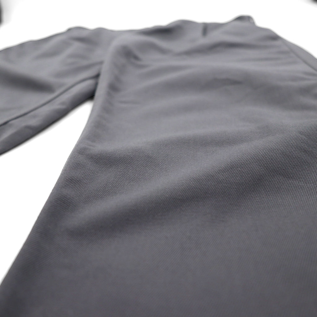 Carhartt WIP ABBOTT PANT I025813, pleated tucked chino work pants, size L, gray polyester.