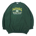 日本然リトテ-古着オンライン-USA製 90年代 TULTEX NFL 刺繍 スウェット 2XL グリーン コットン 裏起毛 GREEN BAY PACKERS ビッグサイズ-USA Made 90's TULTEX NFL Embroidery Sweatshirt 2XL Green Cotton brushed lining GREEN BAY PACKERS Big Size