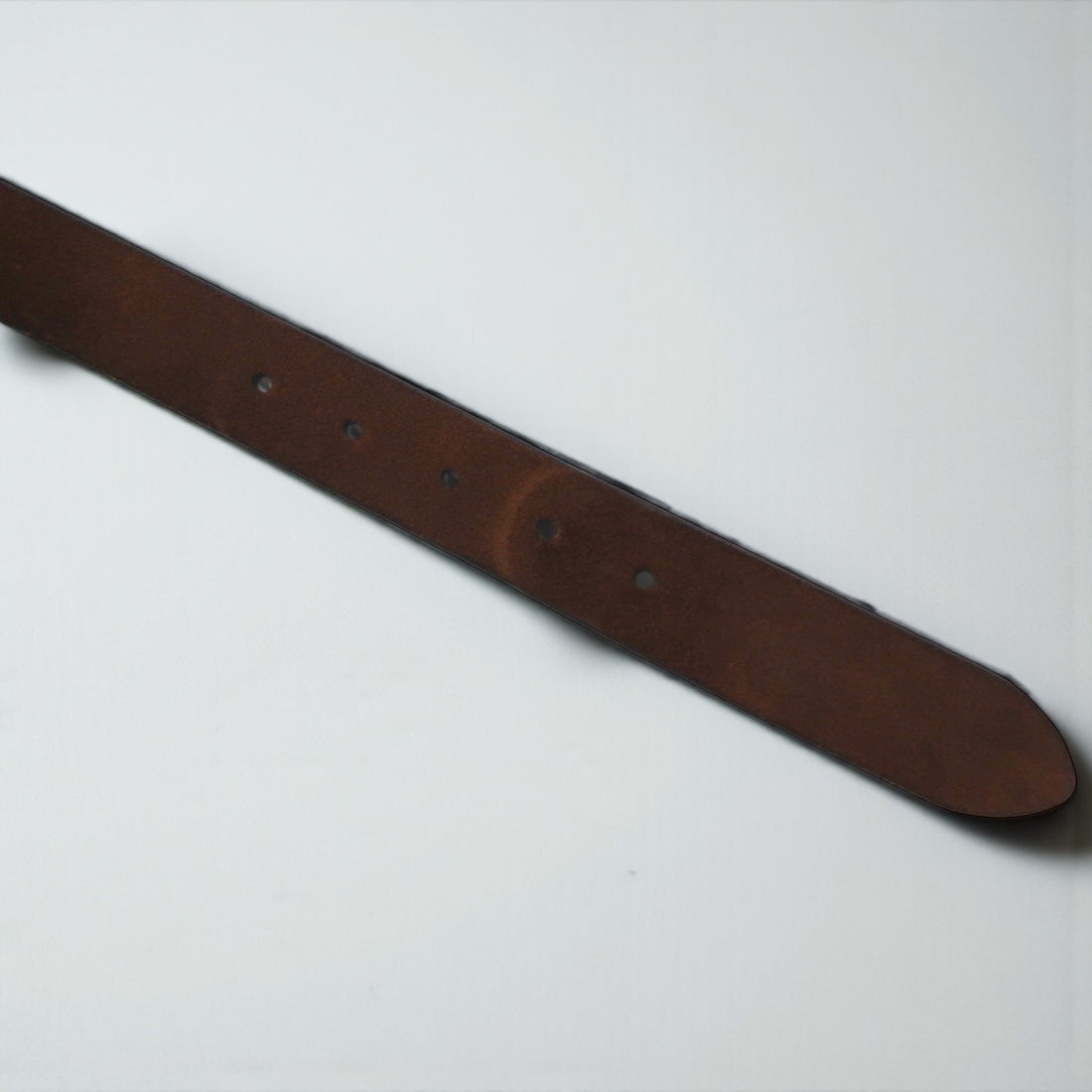 Polo Ralph Lauren suede belt, brown Italian leather, with gold buckle, 1326