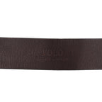 Polo Ralph Lauren suede belt, brown Italian leather, with gold buckle, 1326