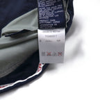 TOMMY HILFIGER 90s Stand Collar Nylon Jacket M Navy Grey Reflective Lines