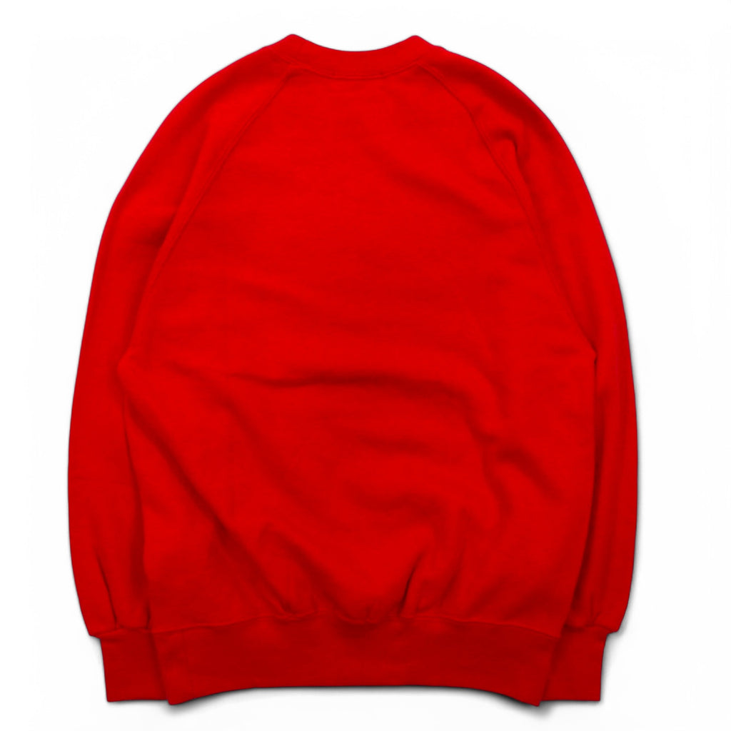 Warner Bros 80s BUGS BUNNY Character Print Sweatshirt S Red Cotton Bukky-Aki