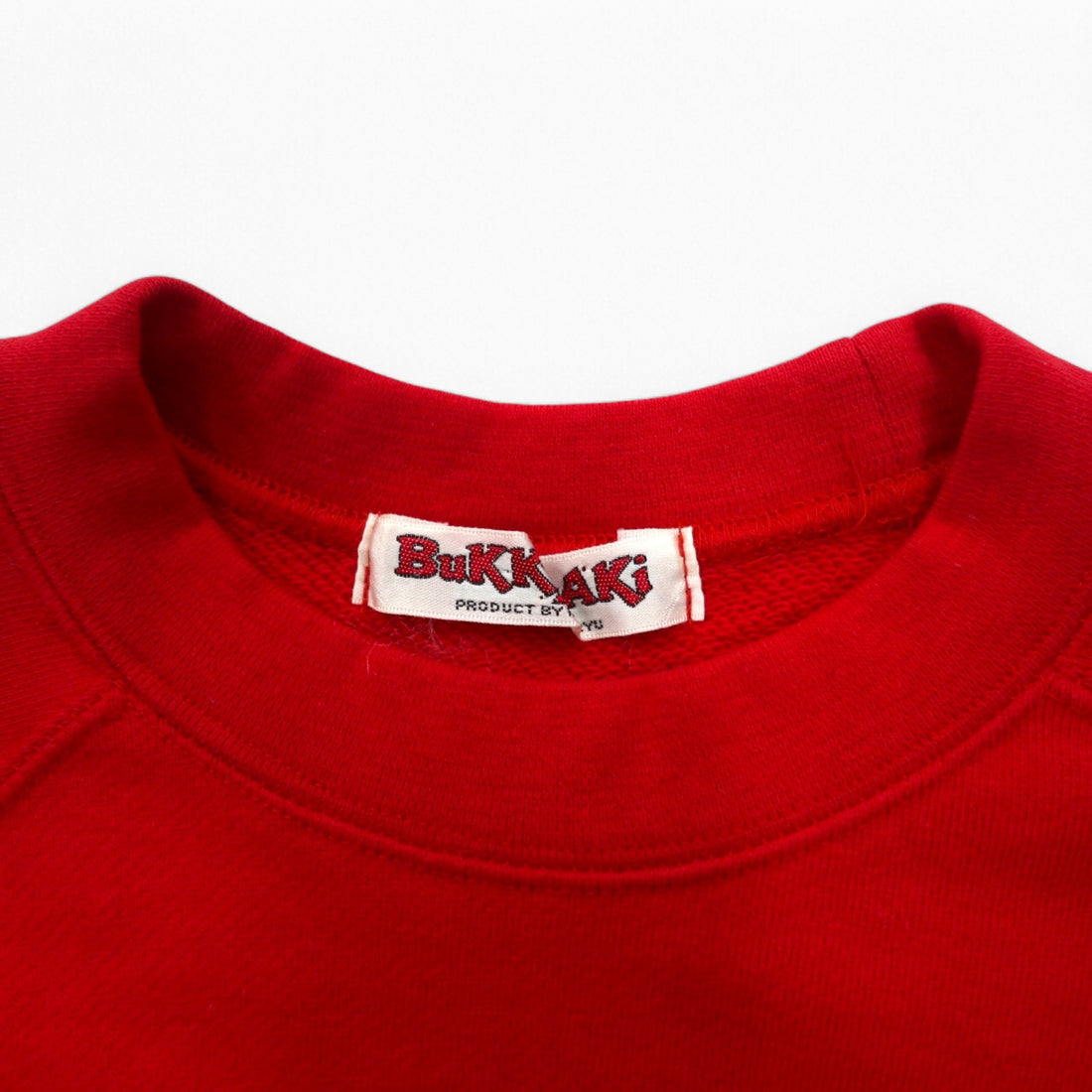 Warner Bros 80s BUGS BUNNY Character Print Sweatshirt S Red Cotton Bukky-Aki