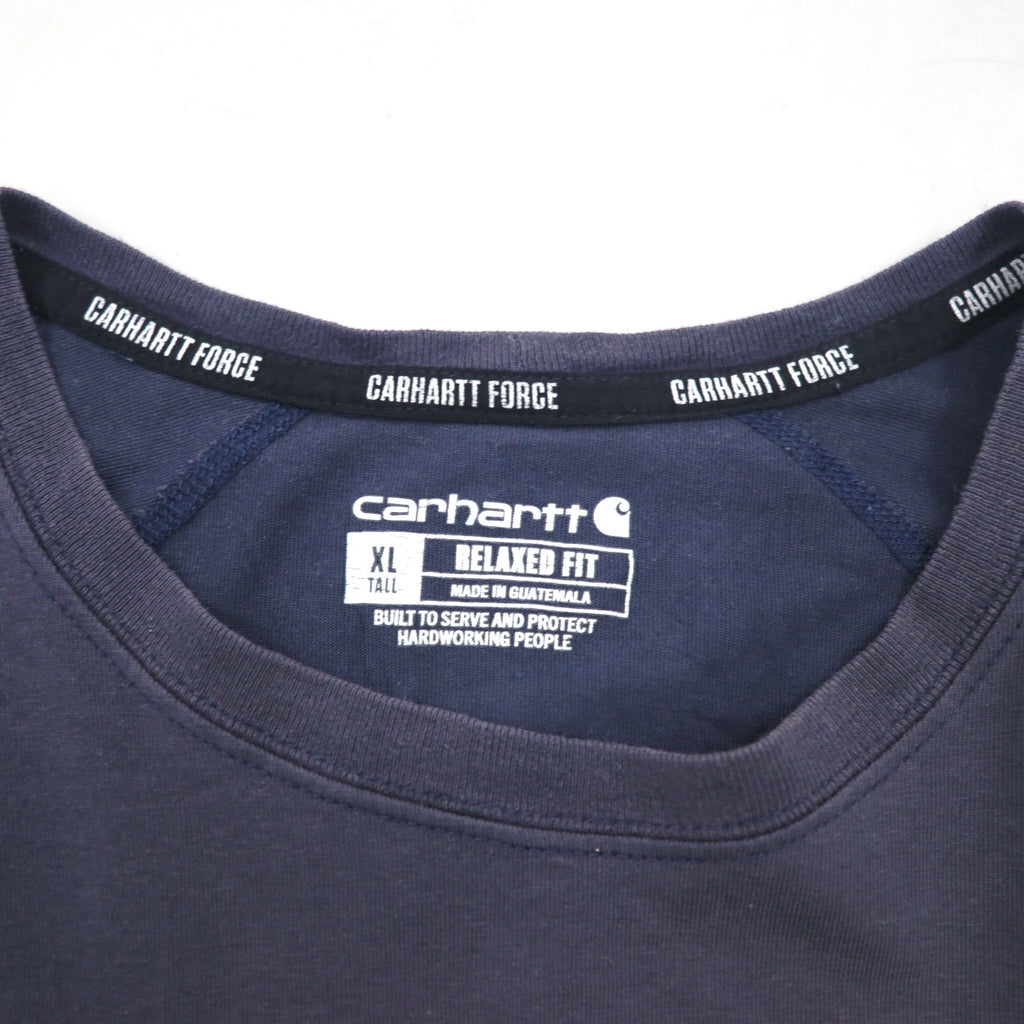 Carhartt ポケット Tシャツ ポケT XL ネイビー Force Relaxed Fit Midweight Short Sleeve Pocket T-Shirt 104616