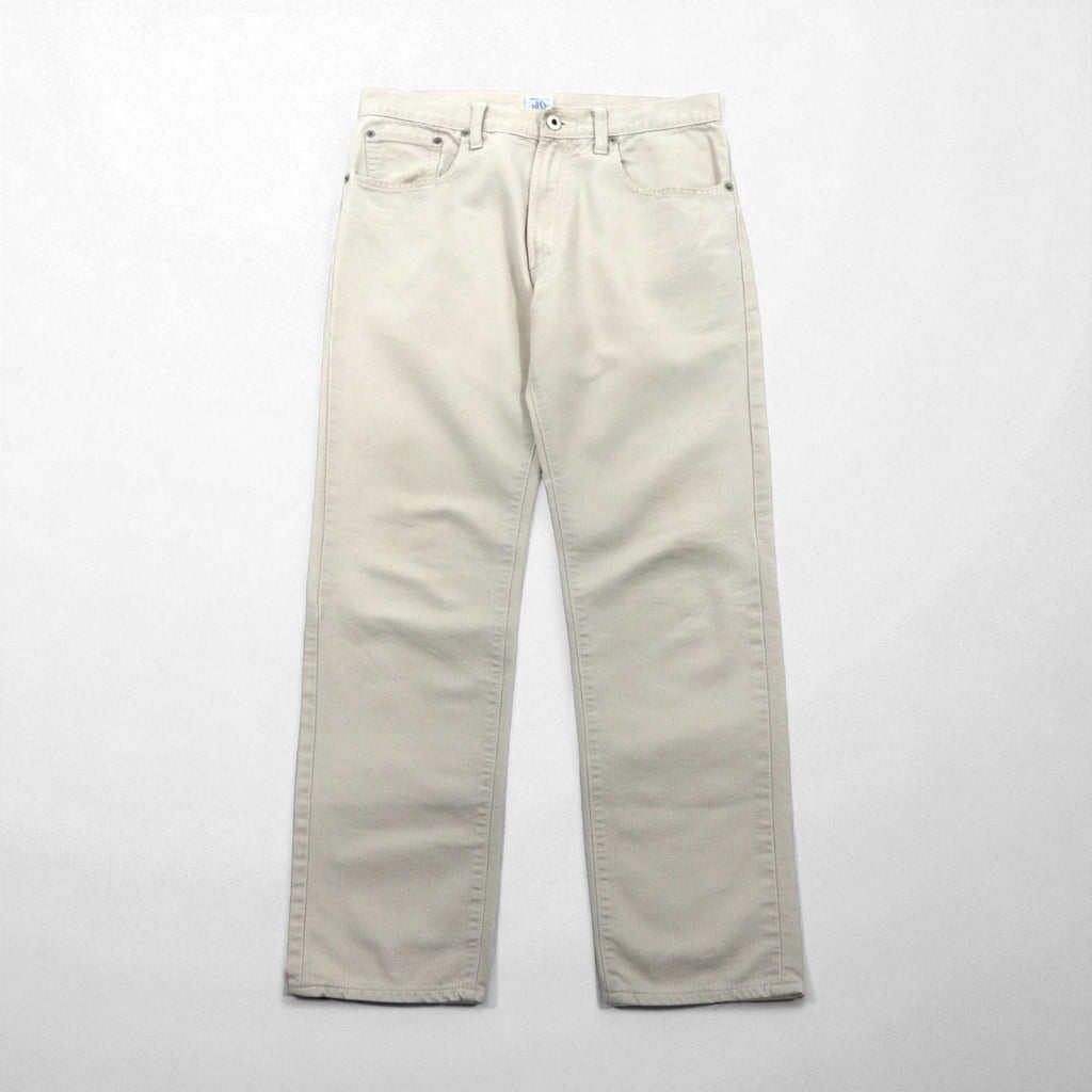 POST OVERALLS (POST O'ALLS) USA-Made Corduroy Chino Work Pants, Size M, Beige, TALON Zip, 5-Pocket