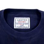 Made in USA 90s SANTEE HVYWT Reverse Weave Sweatshirt XL Navy Cotton FLORIDA Print