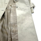 BURBERRY Lamb Leather Trench Coat, Medium, Ivory, Sheepskin, Belted