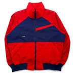 日本然リトテ-古着オンライン-GERRY USA製 90年代 ナイロンジャケット XL レッド ナイロン ロゴ-GERRY USA Made 90's Windbreaker XL Red Nylon Logo
