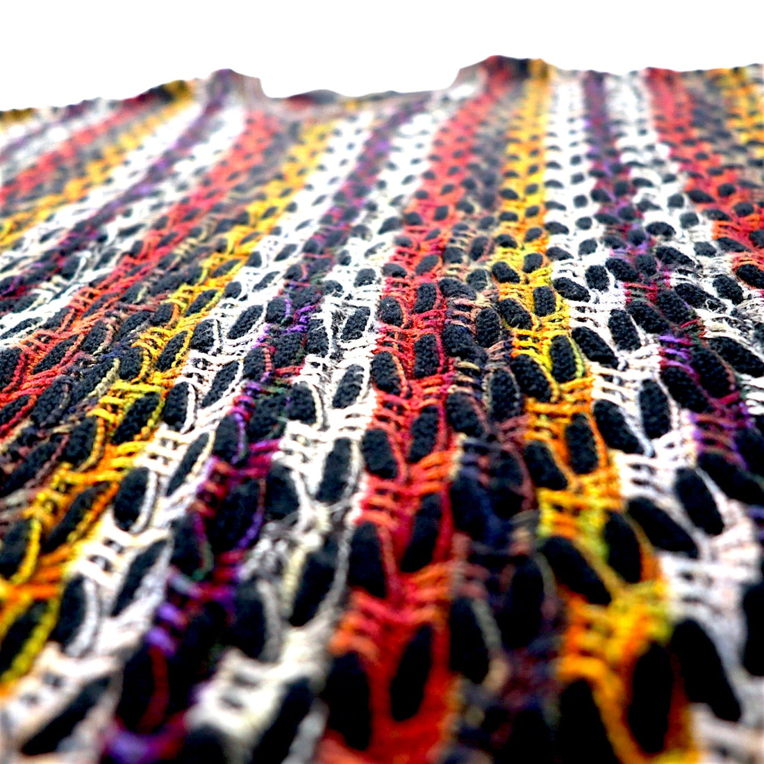 Made in Canada 90s BACHRACH 3D 3D knit low gauge knit sweater L Multicolor Cotton All-over pattern