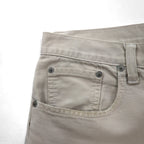 POST OVERALLS (POST O'ALLS) USA-Made Corduroy Chino Work Pants, Size M, Beige, TALON Zip, 5-Pocket