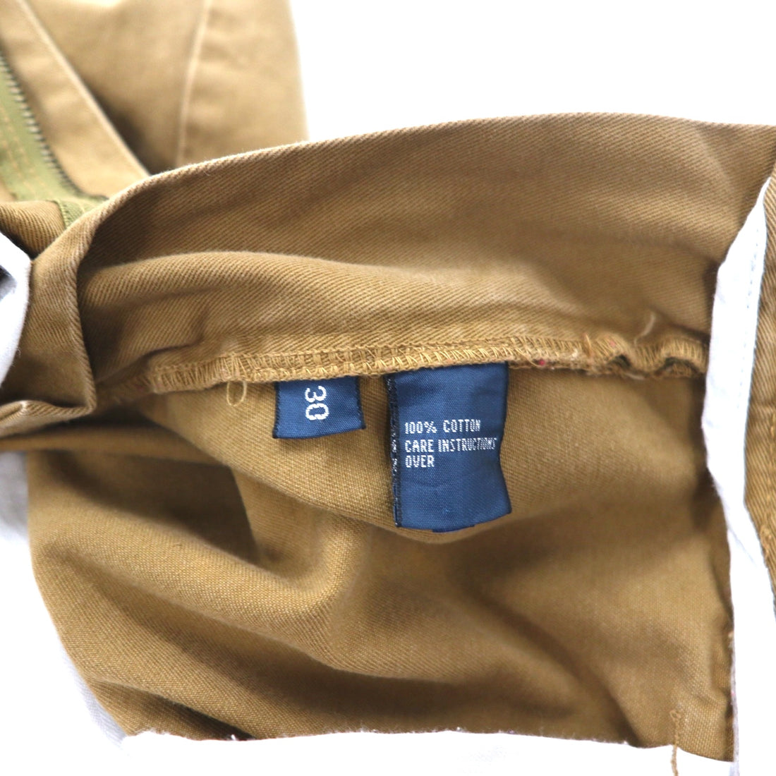 Polo by Ralph Lauren 90s Tyler Short Polo Chinos, 2-pleat Short Chino Pants, Size M, Beige, Cotton