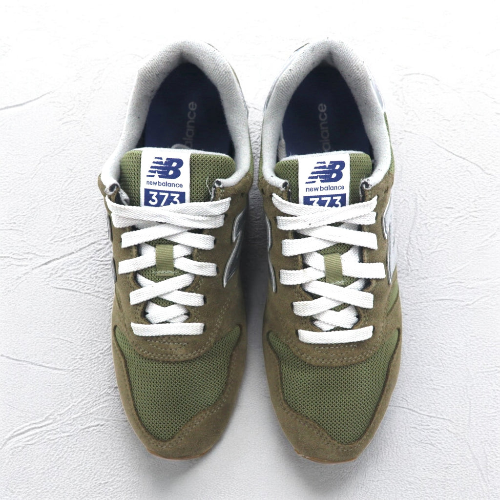 new balance 373 スエード スニーカー 27cm カーキ メッシュ ML373MN2