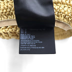 PRADA Natural Crochet Bucket Hat in Beige Raffia, 1HC137 2A2T, Made in Italy