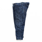 Wrangler Chemical Wash Tapered Denim Pants Jeans M Blue Stretch WM0167