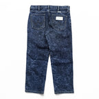 Wrangler Chemical Wash Tapered Denim Pants Jeans M Blue Stretch WM0167