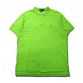 Polo by Ralph Lauren 90s Polo Shirt, Size XL, Green Cotton, Pique, Small Pony Embroidery, Made in Peru