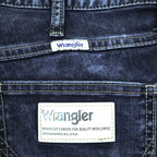 Wrangler Chemical Wash Tapered Denim Pants Jeans M Blue Stretch WM0167
