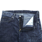 Wrangler Chemical Wash Tapered Denim Pants Jeans M Blue Stretch WM0167