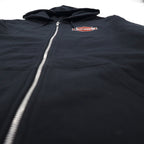 HARLEY DAVIDSON Zip Hoodie, XL, Black, Cotton, Double-Sided Print