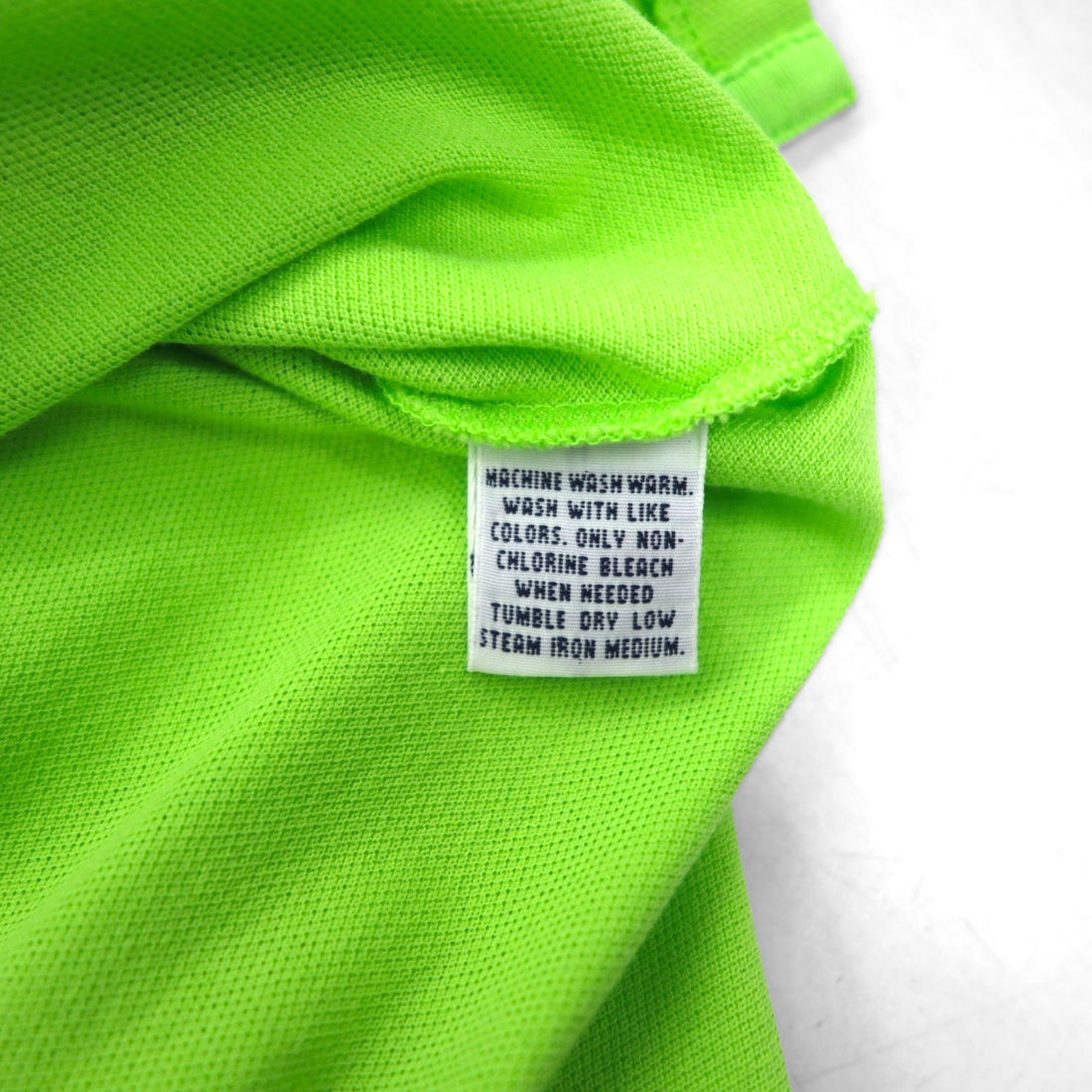 Polo by Ralph Lauren 90s Polo Shirt, Size XL, Green Cotton, Pique, Small Pony Embroidery, Made in Peru