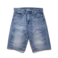 Levi's 503 Short Denim Pants, Size M, Indigo Blue with Leather Patch and Zipper Fly, 503-0035