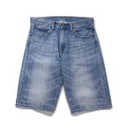Levi's 503 Short Denim Pants, Size M, Indigo Blue with Leather Patch and Zipper Fly, 503-0035