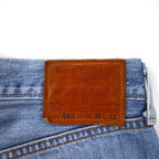 Levi's 503 Short Denim Pants, Size M, Indigo Blue with Leather Patch and Zipper Fly, 503-0035