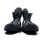 LIMI feu (YOHJI YAMAMOTO) Side gore sneakers 23cm Black canvas dot polka dot