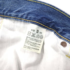 Levi's 503 Short Denim Pants, Size M, Indigo Blue with Leather Patch and Zipper Fly, 503-0035