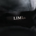 LIMI feu (YOHJI YAMAMOTO) Side gore sneakers 23cm Black canvas dot polka dot