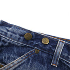 80s Vintage Carpenter Pants, Denim Jeans, Painter Pants, Size XL, Indigo, Big Bill, Suspender Buttons, Made in Canada
