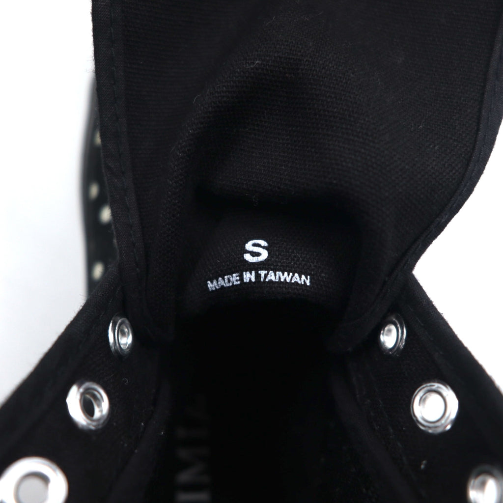 LIMI feu (YOHJI YAMAMOTO) Side gore sneakers 23cm Black canvas dot polka dot